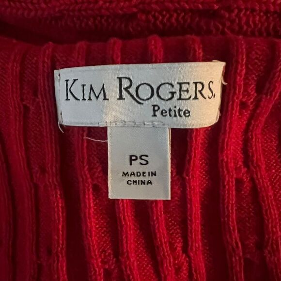 Kim rogers 100% cotton cable knit cardigan - Picture 3 of 7